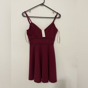 Red cocktail dress